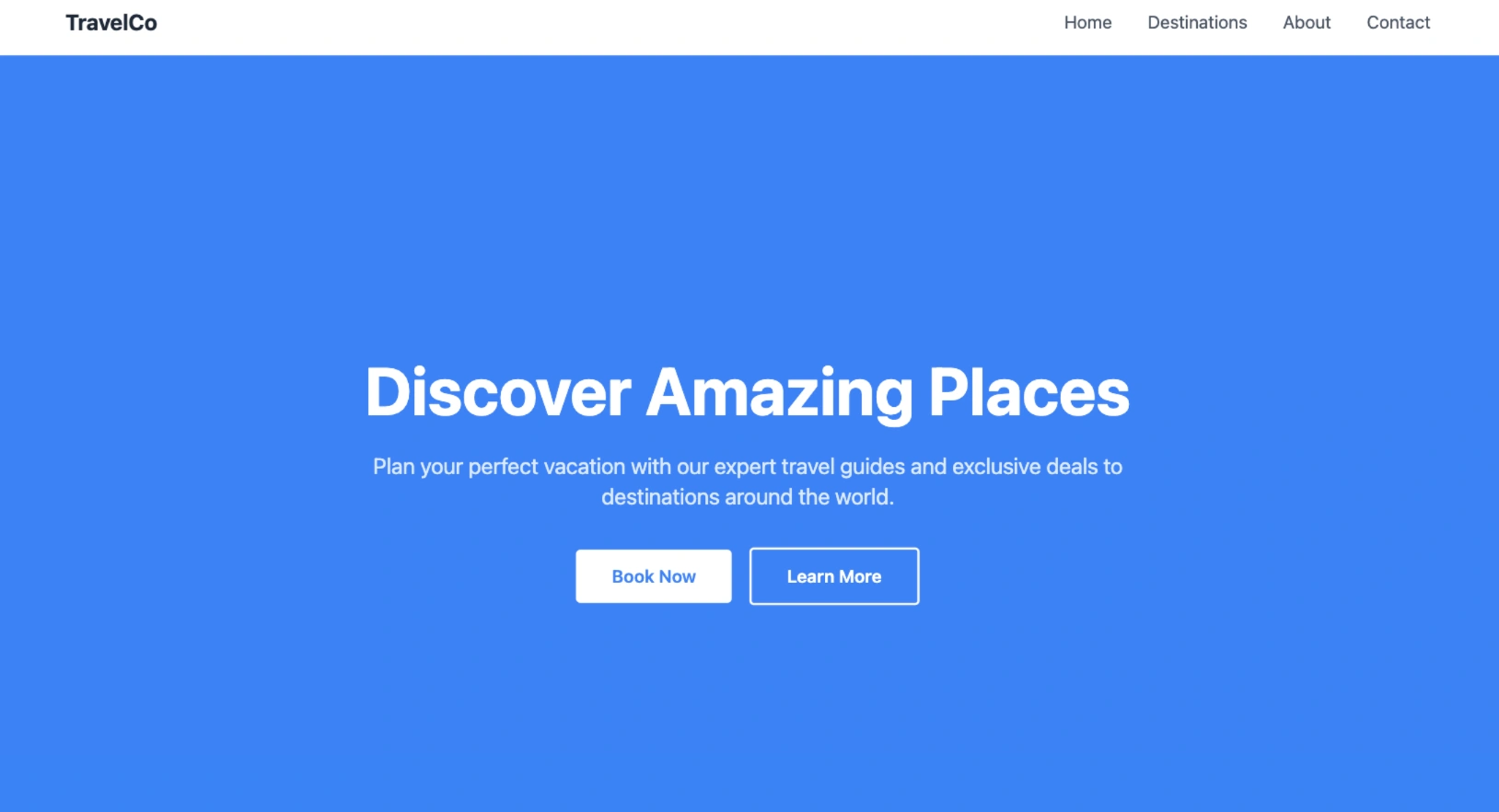 Before - Basic Website Design